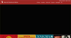 Desktop Screenshot of museuprehistoriavalencia.es
